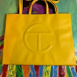 Telfar Yellow Large Shopping Bag